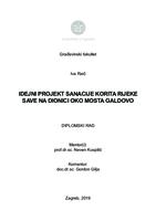 Idejni projekt sanacije korita rijeke Save oko cestovnog mosta Galdovo