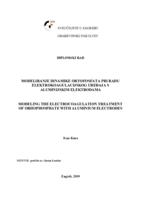 Modeliranje dinamike ortofosfata pri radu elektrokoagulacijskog uređaja s aluminijskim elektrodama