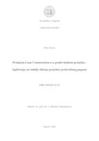 Primjena Lean Construction-a u građevinskom projektu - ispitivanje na studiji slučaja projekta proizvodnog pogona