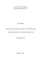 Primjena teorije igara u postupcima javne nabave u građevinarstvu