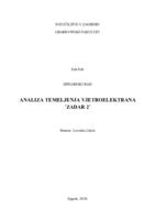 Analiza temeljenja vjetroelektrana "Zadar 2"