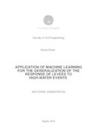 Application of machine learning for the generalization of the response of levees to high-water events