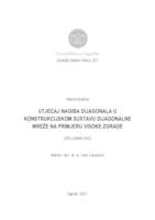 Utjecaj nagiba dijagonala u konstrukcijskom sustavu dijagonalne mreže na primjeru visoke zgrade