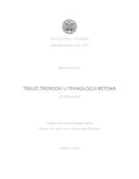 Tekući trendovi u tehnologiji betona