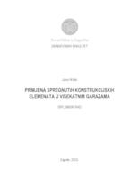 Primijena spregnutih konstrukcijskih elemenata u višekatnim garažama