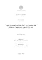 Obrada eksperimentalnog profila brzine za rubne uvjete Q1d2