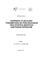 Doprinos utjecajnih parametara na podlokavanje oko stupova mostova zaštićenih riprapom