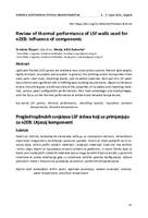 Review of thermal performance of LSF walls used for nZEB: influence of components