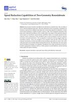 Speed Reduction Capabilities of Two-Geometry Roundabouts