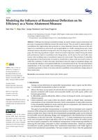 Modeling the Influence of Roundabout Deflection on Its Efficiency as a Noise Abatement Measure