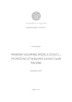 Primjena volumnog modela zgrade u proračunu otkazivanja zidova izvan ravnine