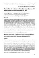 Flexural cracks in fibre-reinforced concrete beams with fibre-reinforced polymer reinforcing bars