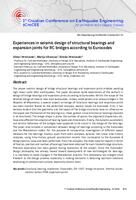 Experiences in seismic design of structural bearings and expansion joints for RC bridges according to Eurocodes