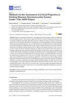 Methods for the Assessment of Critical Properties in Existing Masonry Structures under Seismic Loads — The ARES Project