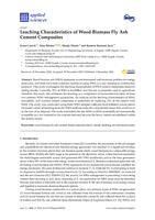 Leaching Characteristics of Wood Biomass Fly Ash Cement Composites