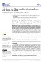 Behaviour of Steel Tubular Knee Joint in Aluminium Frames with Tension-Tie Element