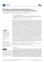 The Influence of Pretreatment on the Efficiency of Electrochemical Processes in Oily Wastewater Treatment