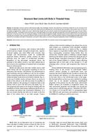 Structural Steel Joints with Bolts in Threaded Holes