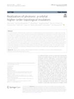 Realization of photonic p-orbital higher-order topological insulators