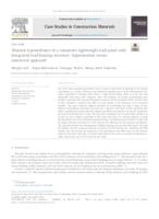 Thermal transmittance of a composite lightweight wall panel with integrated load-bearing structure: Experimental versus numerical approach