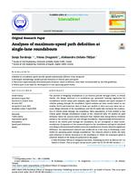 Analyses of maximum-speed path definition at single-lane roundabouts