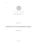 Proračun statički neodređenih nosača