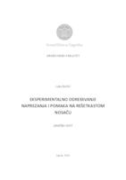 Eksperimentalno određivanje naprezanja i pomaka na rešetkastom nosaču