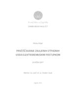 Pročišćavanje zauljenih otpadnih voda elektrokemijskim postupkom