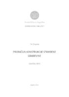 Proračun konstrukcije stambene građevine