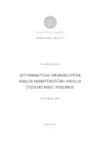 Deterministička i probalistička analiza karakterističnih krivulja stijenske mase i podgrade