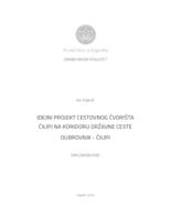 Idejni projekt cestovnog čvorišta Čilipi na koridoru državne ceste Dubrovnik - Čilipi