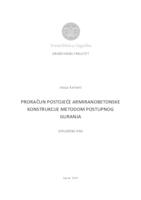 Proračun arminanobetonske konstrukcije metodom postupnog guranja