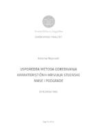 Usporedba metoda određivanja karaktrerističnih krivulja stijenske mase i podgrade