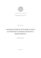 Integracija umjetne inteligencije i BIMa za vremensko planiranje projekata u građevinarstvu