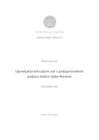 Upravljanje intruzijom soli u poljoprivrednim poljima doline rijeke Neretve