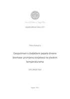 Geopolimeri s dodatkom pepela drvene biomase: promjena svojstava na visokim temperaturama