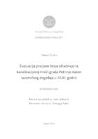 Evaluaija procjene broja oštećenja na kanalizacijskoj mreži grada Petrinje nakon seizmičkog događaja u 2020. godini