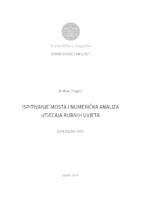 Ispitivanje mosta i numerička analiza utjecaja rubnih uvjeta