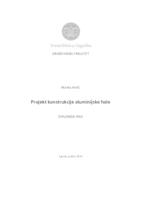 Projekt konstrukcije aluminijske hale