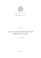 Analiza cijena sanacije klizišta na državnoj cesti DC36