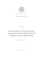 Analiza izmjerenih i teorijskih vremena koncentracije te njihov utjecaj na računske hidrograme na slivu rijeke Krapinice