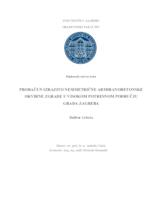 Proračun izrazito nesimetrične armiranobetonske okvirne zgrade u visokom potresnom području grada Zagreba