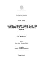 Sanacija korita rijeke Save oko željezničkog mosta Slavonski Šamac