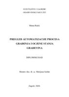 Pregled automatizacije procesa građenja i ocjene stanja građevina