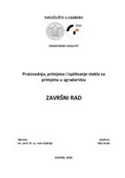 Proizvodnja, primjena i ispitivanje stakla za primjenu u zgradarstvu