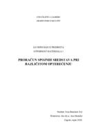 Proračun spojnih sredstava pri različitom opterećenju