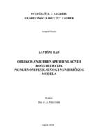 Oblikovanje prednapetih vlačnih konstrukcija primjenom fizikalnog i numeričkog modela