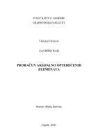 Proračun aksijalno opterećenih elemenata