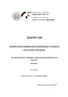 Određivanje normalnog naprezanja u nosaču koji je opterećen na koso savijanje