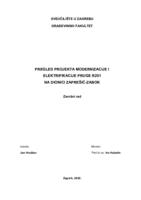 Pregled projekta modernizacije i elektrifikacije pruge R201 na dionici Zaprešić-Zabok